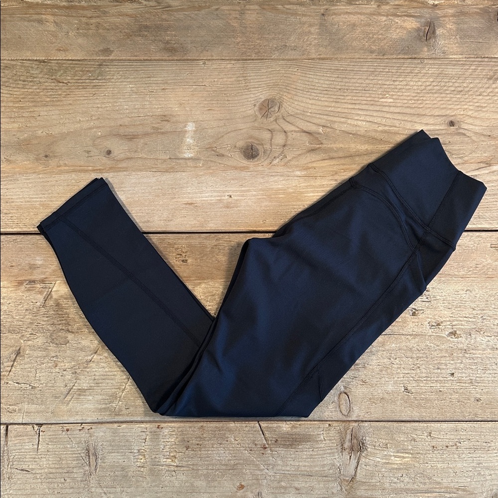 NWT- Fabletics PureLuxe High-Waisted Pocket 7/8 Leggings -BLACK (24”)- BACK LOGO - Picture 4 of 12